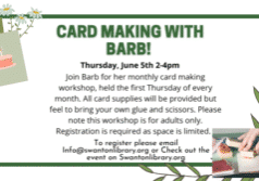 Card making With Barb! (June 2025)